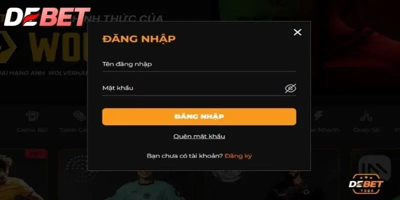 đăng nhập debet đăng nhập debet